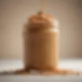 Nutritional breakdown of peanut butter highlighting carbohydrate content
