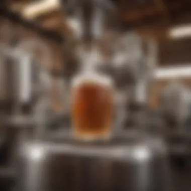 Brewery Craftsmanship A brewery with brewing equipment highlighting craftsmanship.