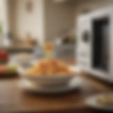 A person enjoying a plate of Bertolli Microwave Pasta at the dining table