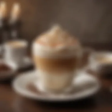 Perfectly Frothed Cappuccino Delight Cappuccino in a beautiful cup with froth