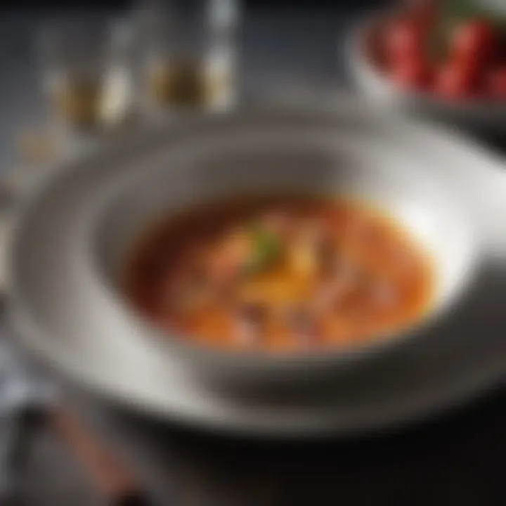 Close-up of high-quality dinnerware materials