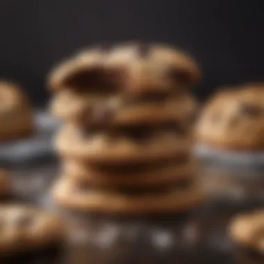 Decadent Dark Chocolate Chip Cookies Dark chocolate chip cookies with a hint of sea salt