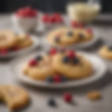 Delicious Gluten-Free Almond Flour Cookies A plate of gluten-free almond flour cookies garnished with berries