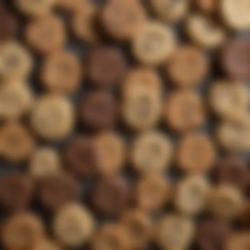A variety of health-focused cookies arranged artistically