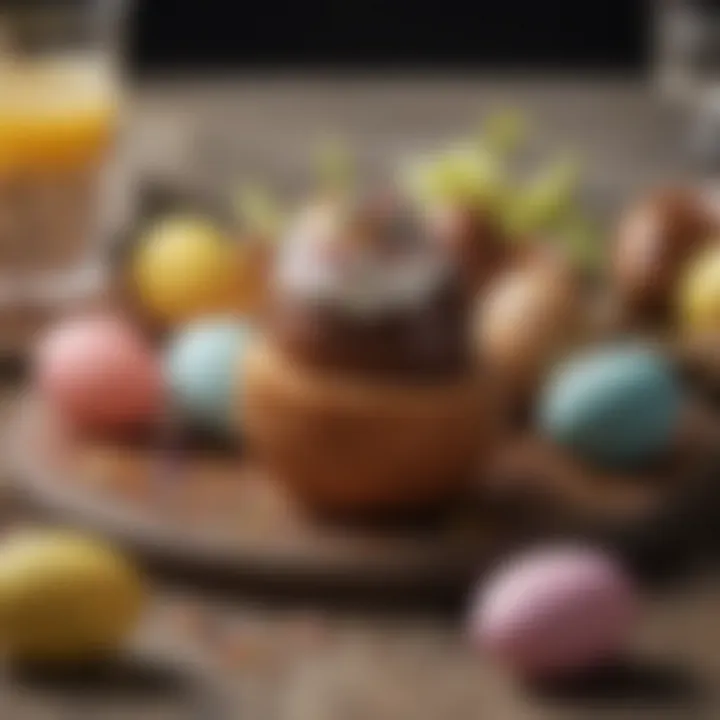 Gourmet treats and drinks for Easter celebration