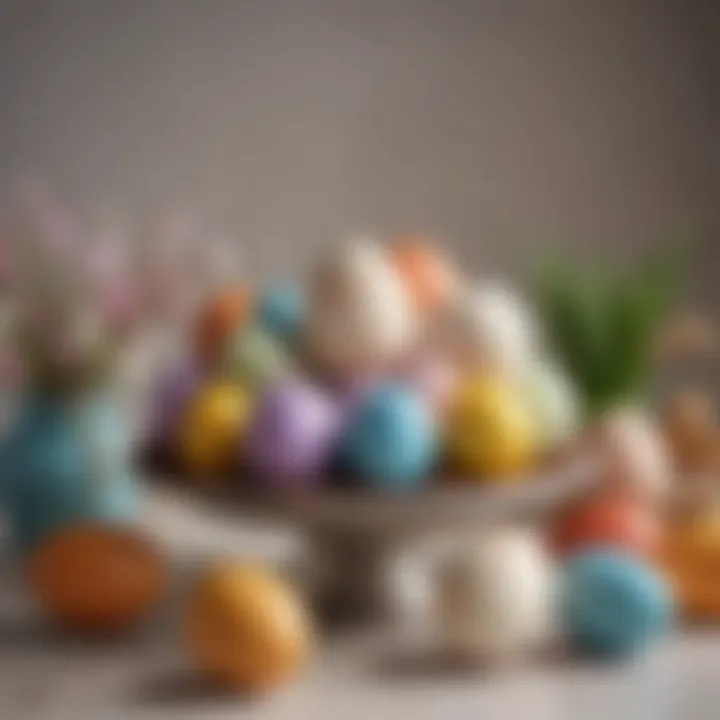 Creative themed Easter egg display