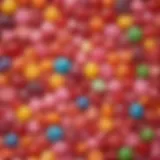 Assortment of vibrant hard candies