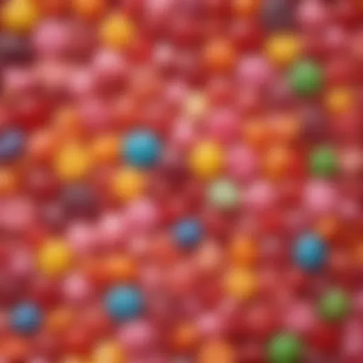Assortment of vibrant hard candies