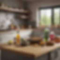 Collection of biodegradable kitchen products