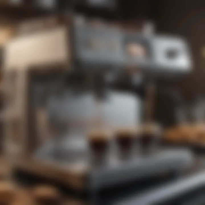 User-friendly interface of a Brim espresso machine