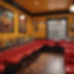 Vibrant interior decor of Caliente Cab showcasing a lively atmosphere