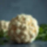 Fresh cauliflower head ready for transformation