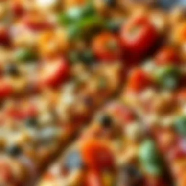 Delicious array of toppings for cauliflower pizza