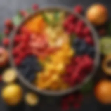 Colorful Assortment of Fresh Fruits A vibrant fruit bowl with assorted fresh fruits