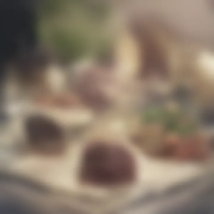 A chef's table with ingredients and Marsala wine ready for an elaborate meal
