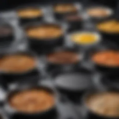 Materials in Non-Stick Pans Comparison of materials used in non-stick pans, including ceramic and Teflon.