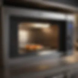 Microwave interior before cleaning