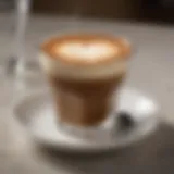 Artisan espresso shot with crema