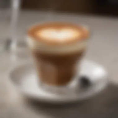 Artisan espresso shot with crema