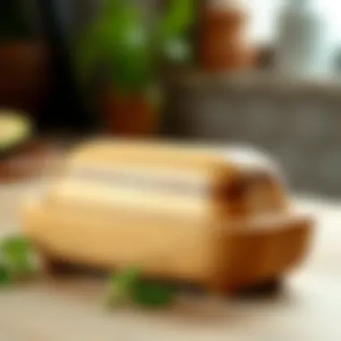 Rustic Wooden Butter Dish Rustic wooden butter dish with a natural finish