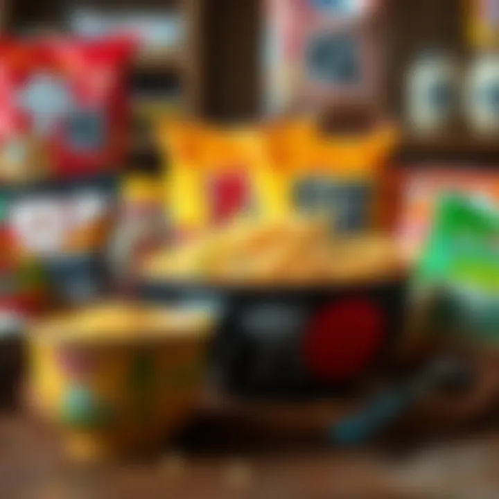 Instant Noodles: A Quick Culinary Adventure A selection of instant noodles from various brands