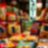 Exploring Japanese Snack Varieties A vibrant array of Japanese snack packages