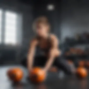 Effective Workout Techniques with Medicine Balls Person demonstrating effective workout techniques using a medicine ball