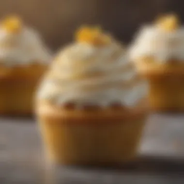 The Ideal Cupcake: Texture and Appearance A perfectly baked cupcake showcasing a golden top