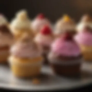 A variety of cupcakes showcasing different flavors