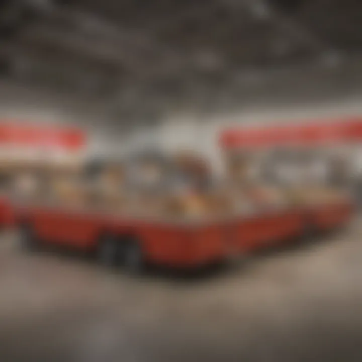 An infographic illustrating the logistics of Costco's food court delivery system.