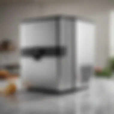 Modern Aesthetics of Costway Ice Maker Machine Sleek design of the Costway ice maker machine showcasing its modern aesthetics.
