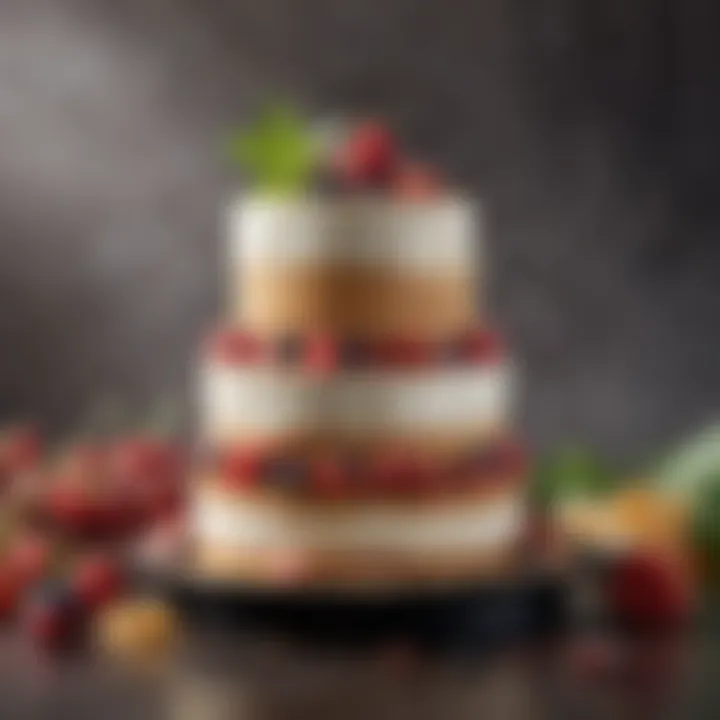 Selection of gourmet flavors and ingredients for cake baking