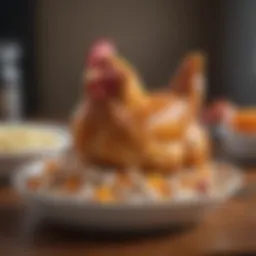 A bowl of fresh chicken pieces ideal for cat food preparation