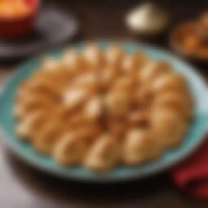 A beautifully arranged platter of personalized fortune cookies