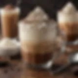 Rich and creamy mocha topped with whipped cream and chocolate shavings
