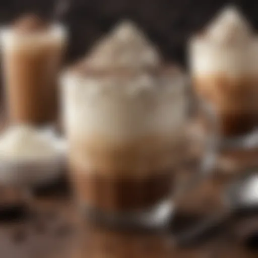 Rich and creamy mocha topped with whipped cream and chocolate shavings