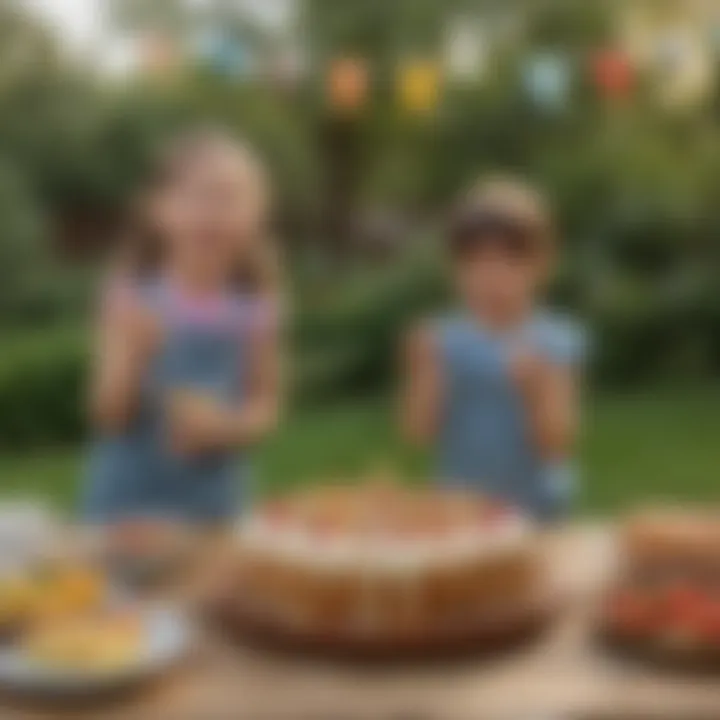 Children enjoying an outdoor adventure during a birthday party