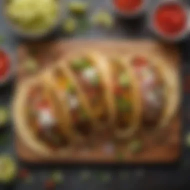 Ground Beef Tacos Extravaganza A mouthwatering ground beef taco spread with colorful toppings
