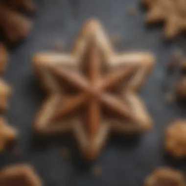 Artistry in Cookie Decoration A beautifully decorated cookie shaped like a star, highlighting creativity and decoration techniques.