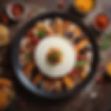 A Vibrant Dairy-Free Meal Presentation A beautifully arranged dairy-free meal on a plate showcasing vibrant ingredients