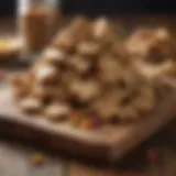 Delicious homemade dog treats displayed on a wooden board