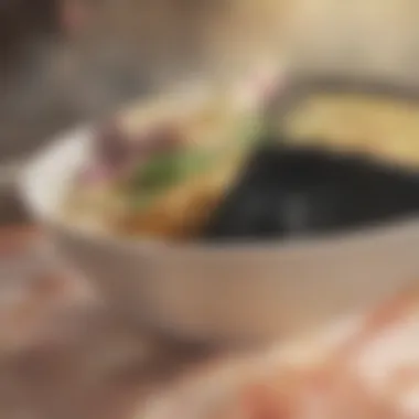 Cottage Cheese Highlight Cottage cheese in a bowl next to lasagna ingredients