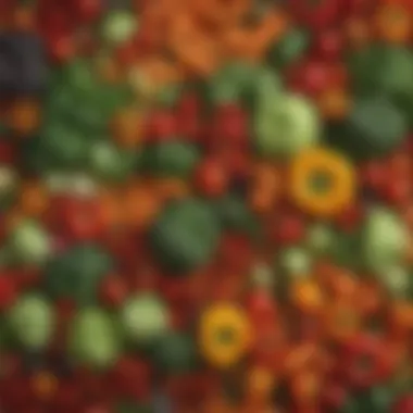 Fresh Vegetables for a Healthy Diet A vibrant spread of colorful fresh vegetables.
