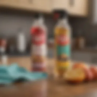 Cleaning Products for Grease Removal Variety of cleaning products for grease stains