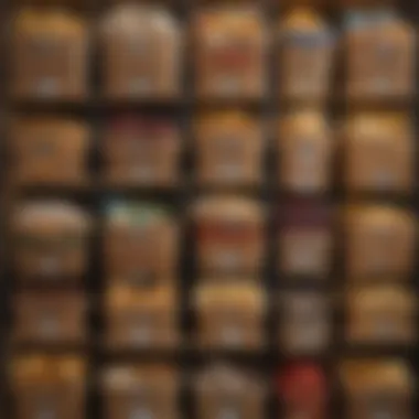 Stylish Snack Storage Baskets Storage baskets filled with different types of snacks, enhancing accessibility.