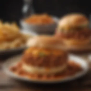 A flavorful sloppy joe served on a rustic plate