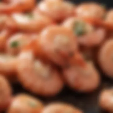 Fresh shrimp showcasing quality and texture