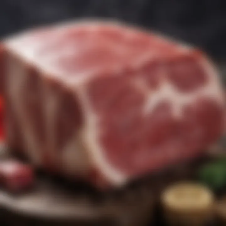 Raw beef bones for broth preparation