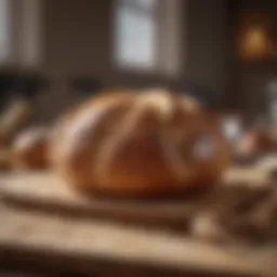 An array of essential baking tools for bread making