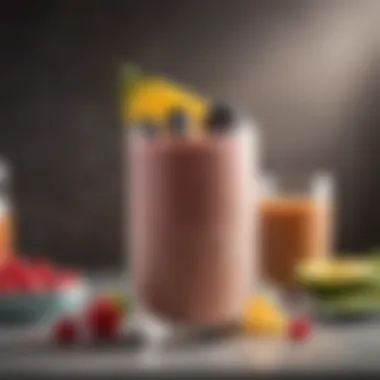 Active individual using protein in a smoothie